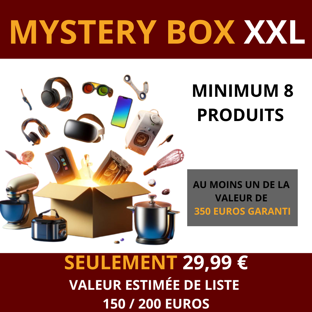 MYSTERY BOX L /XL - VALEUR MINIMUM GARANTIE DE 150€ À 400€