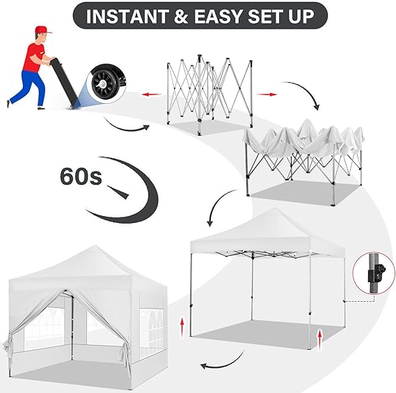 GAZEBO DE JARDIN 3X3M COULEUR BLANCHE - RÉDUCTION DE 80%