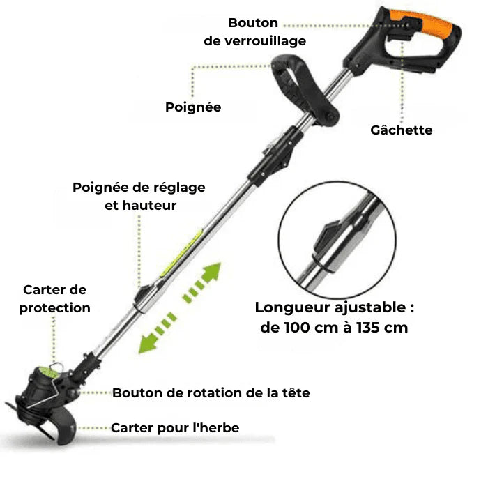 Débroussailleuse, Tondeuse et Coupe-Bordure EINHELL | 50% de remise | Livraison gratuite (BE)